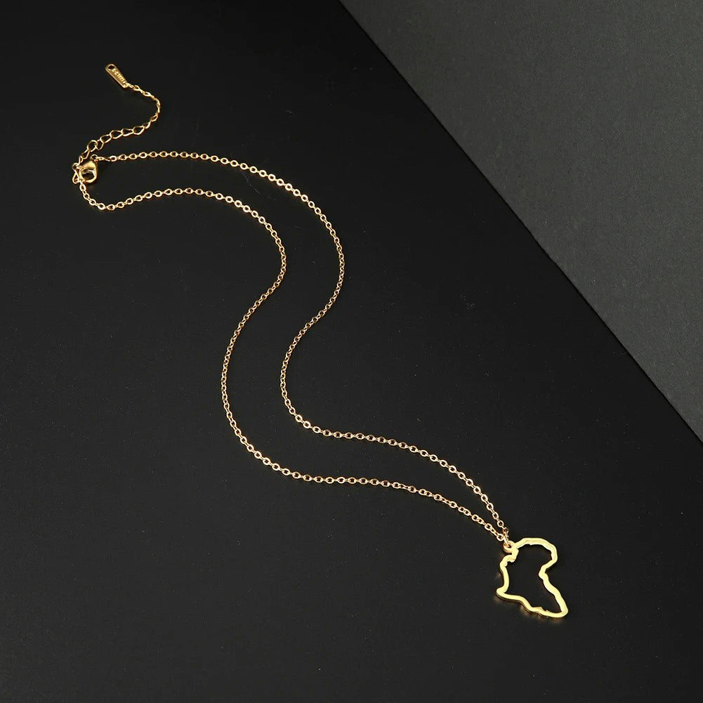 BOGO - Africa Outline Necklace