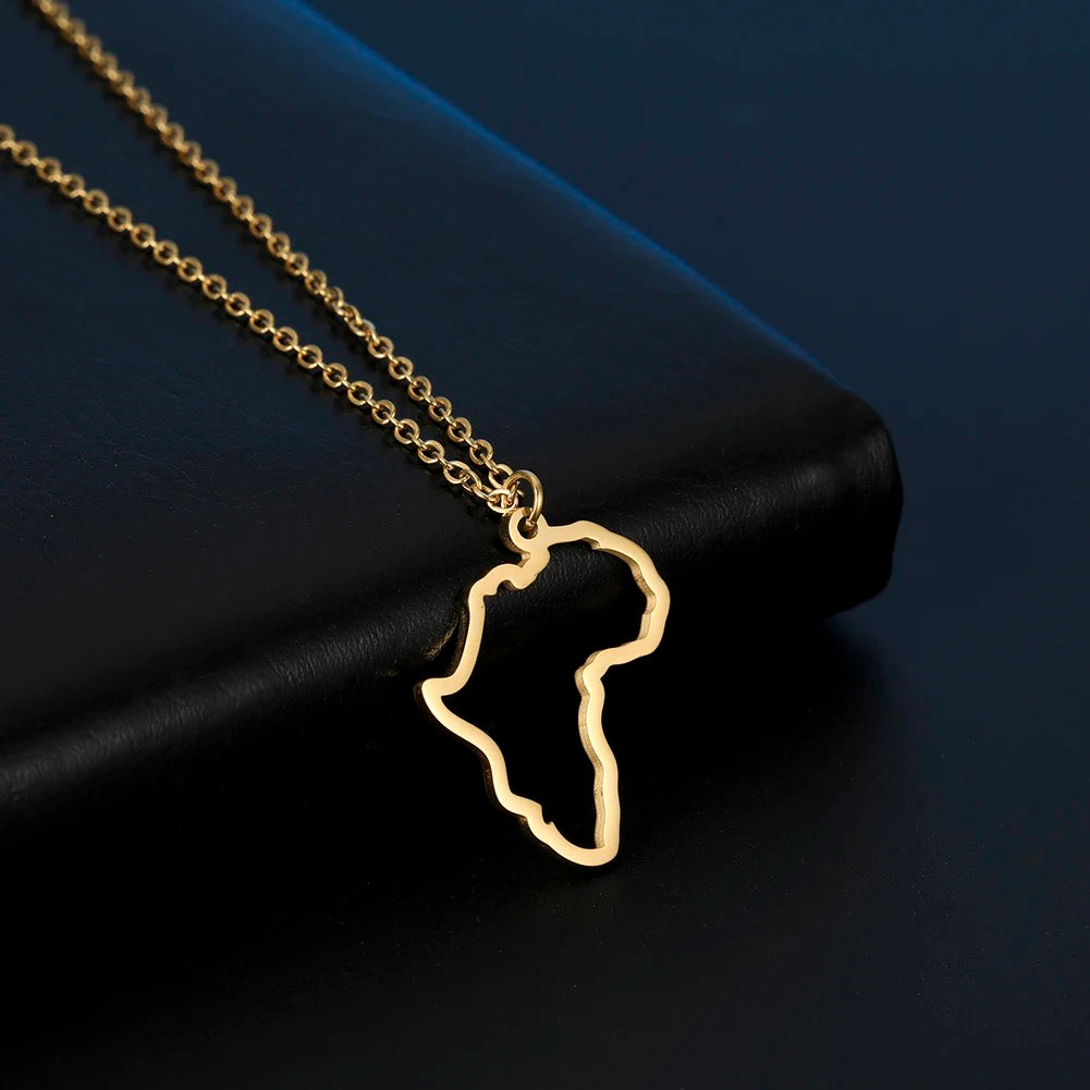 BOGO - Africa Outline Necklace