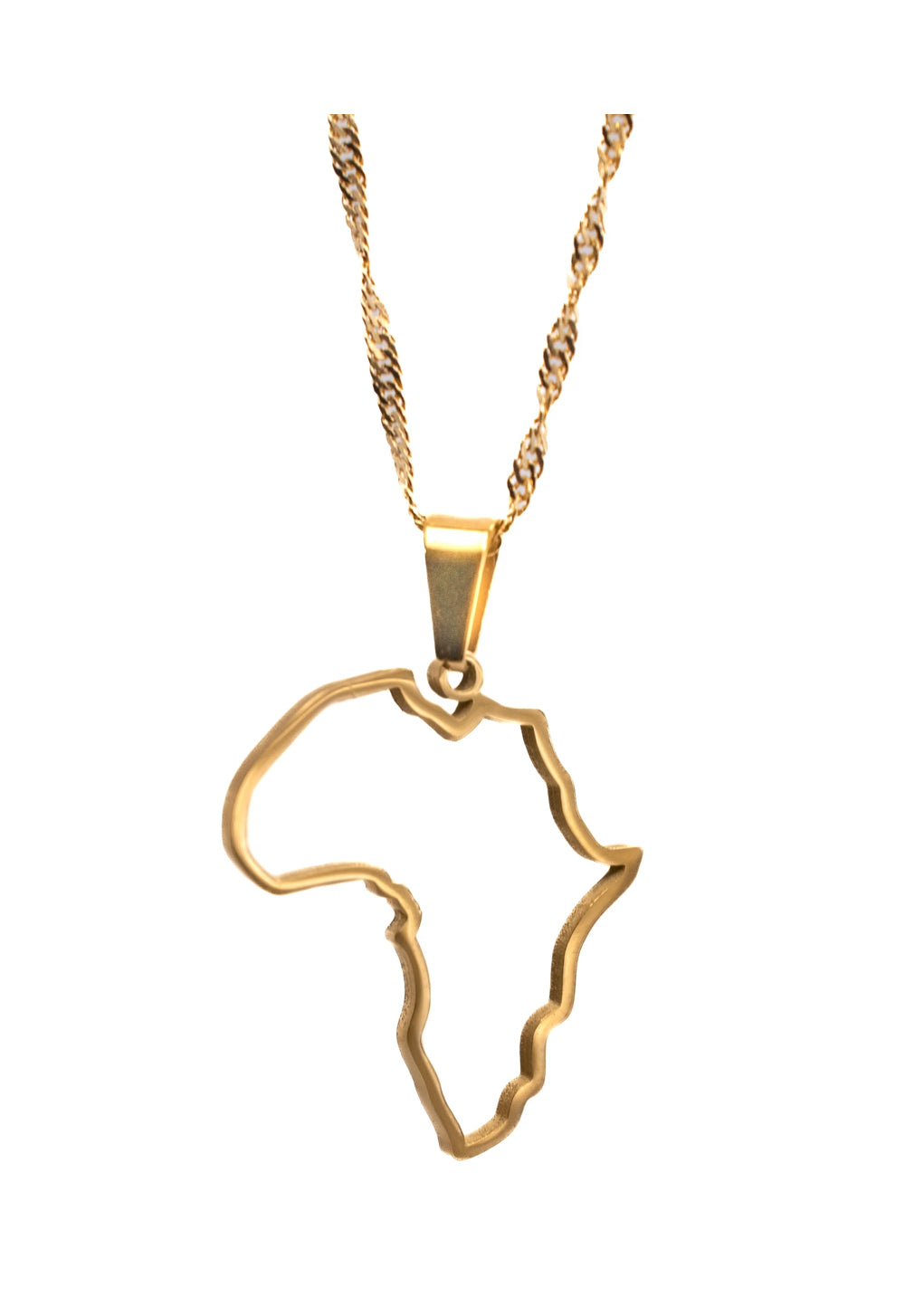 BOGO - Africa Outline Necklace