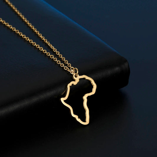 BOGO - Africa Outline Necklace